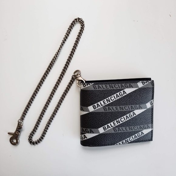 Balenciaga Other - Balenciaga Black St. Losange Chain Wallet